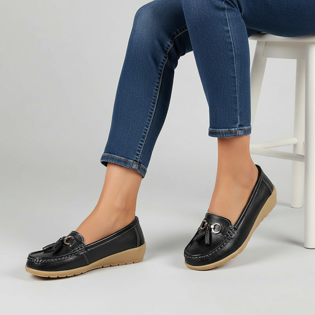 Mocassin Orthopédique en Cuir - Mary