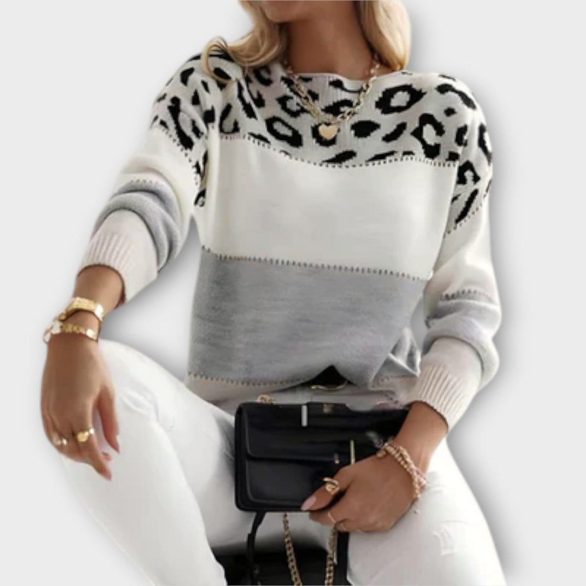 Pull Tricoté Léopard pour Femme Selena