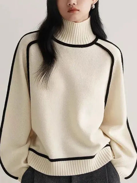 Pull à Col Haut Chic pour Femme Eva