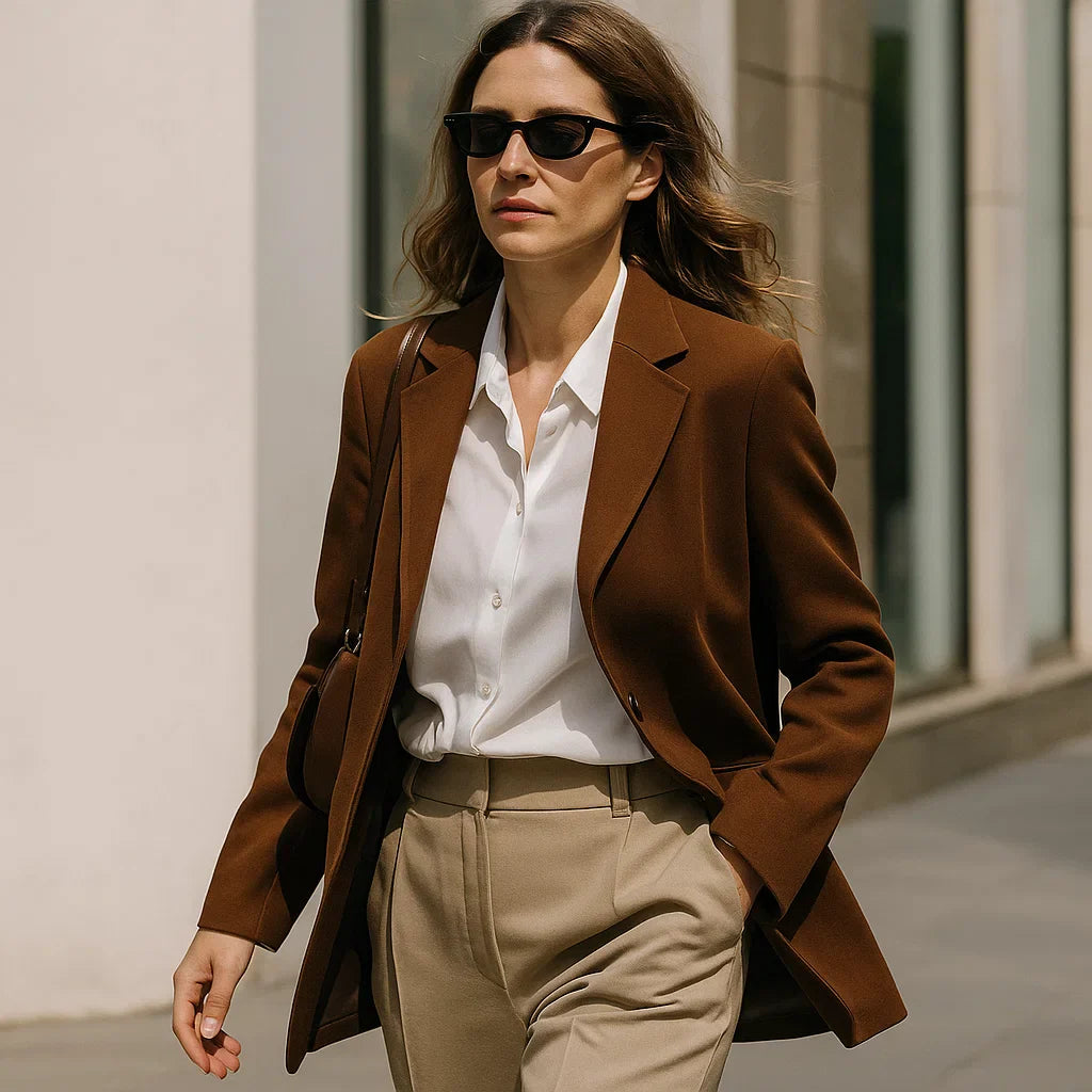 Veste en Daim Classique pour Femme Natalie