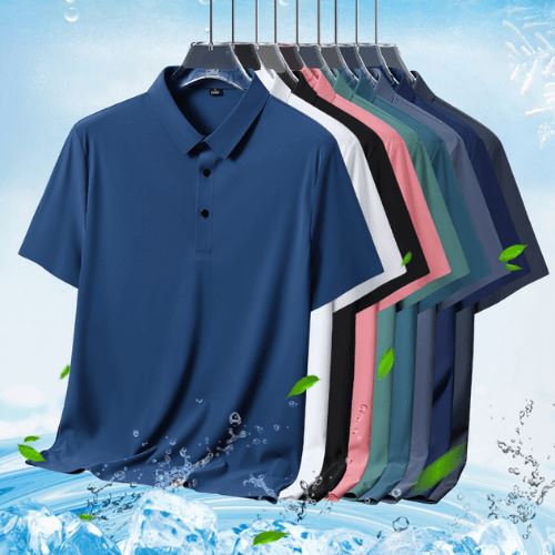 Polo Homme en Soie de Glace - Fresh Comfort
