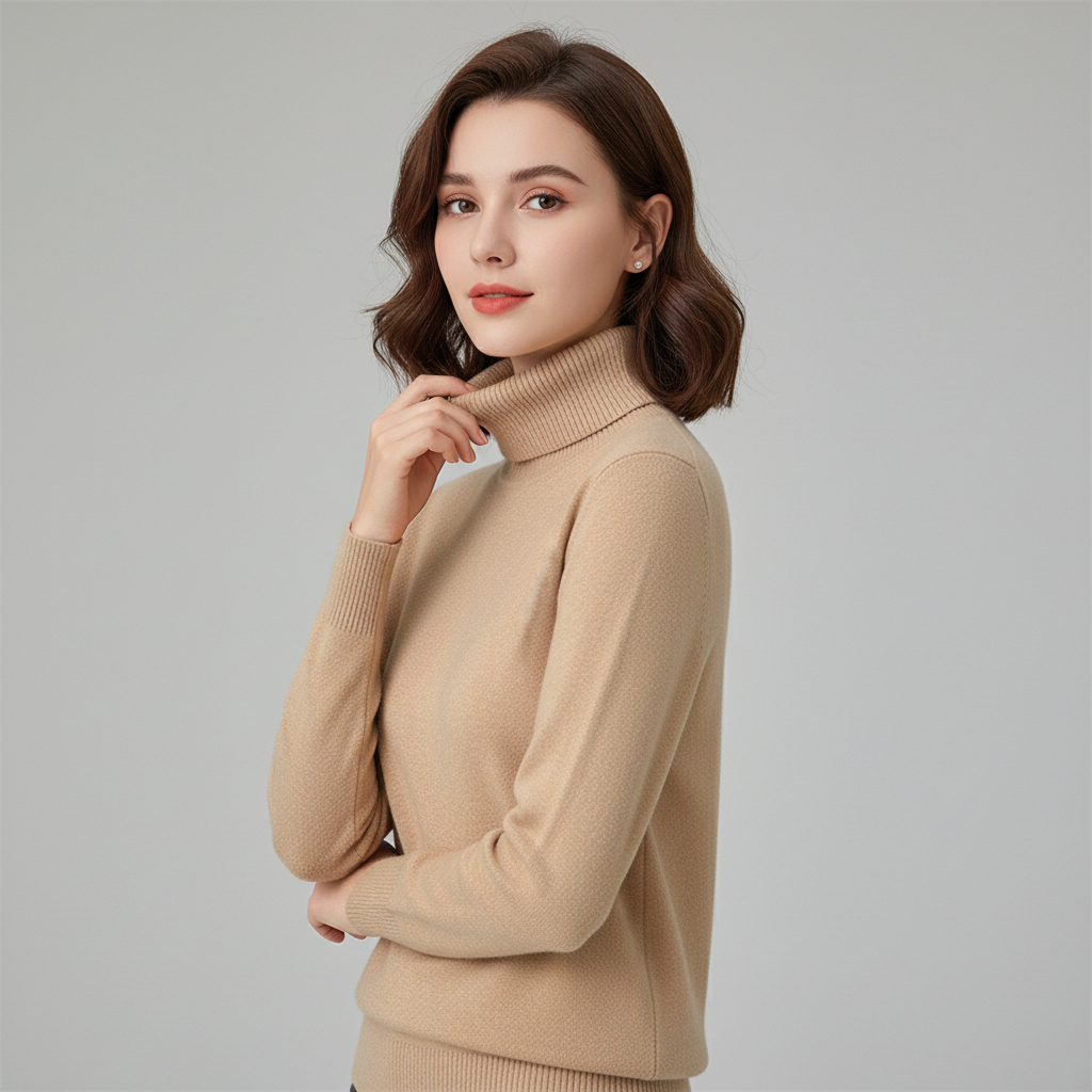 Pull col roulé polaire pour femme Karen