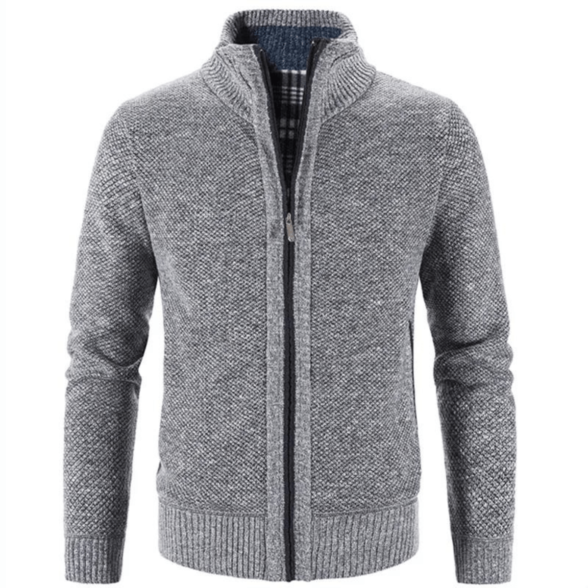 Gilet à Col Haut Zippé Ethan