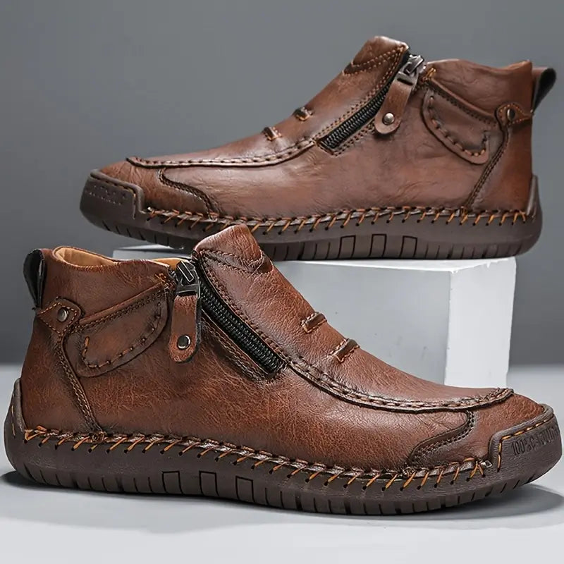 Davos | Bottes en Cuir Fabriquées à la Main – Confort & Durabilité