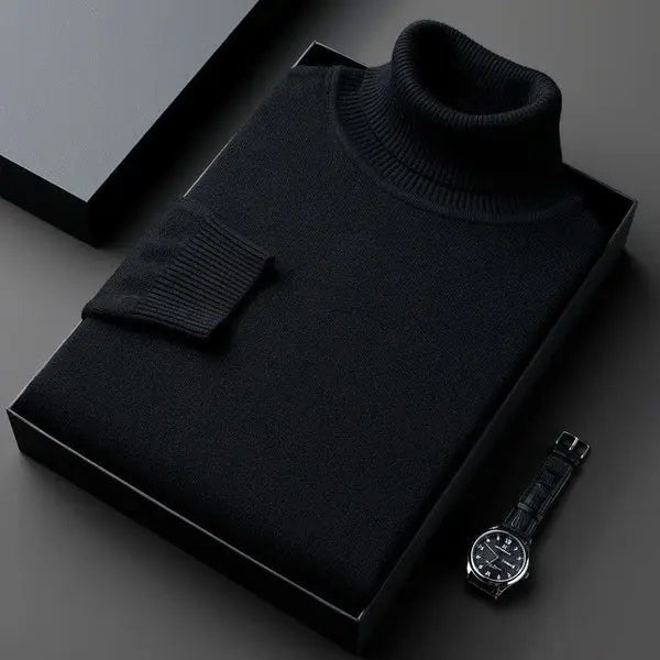 Pull en Cachemire à Col Roulé Homme – Laurent