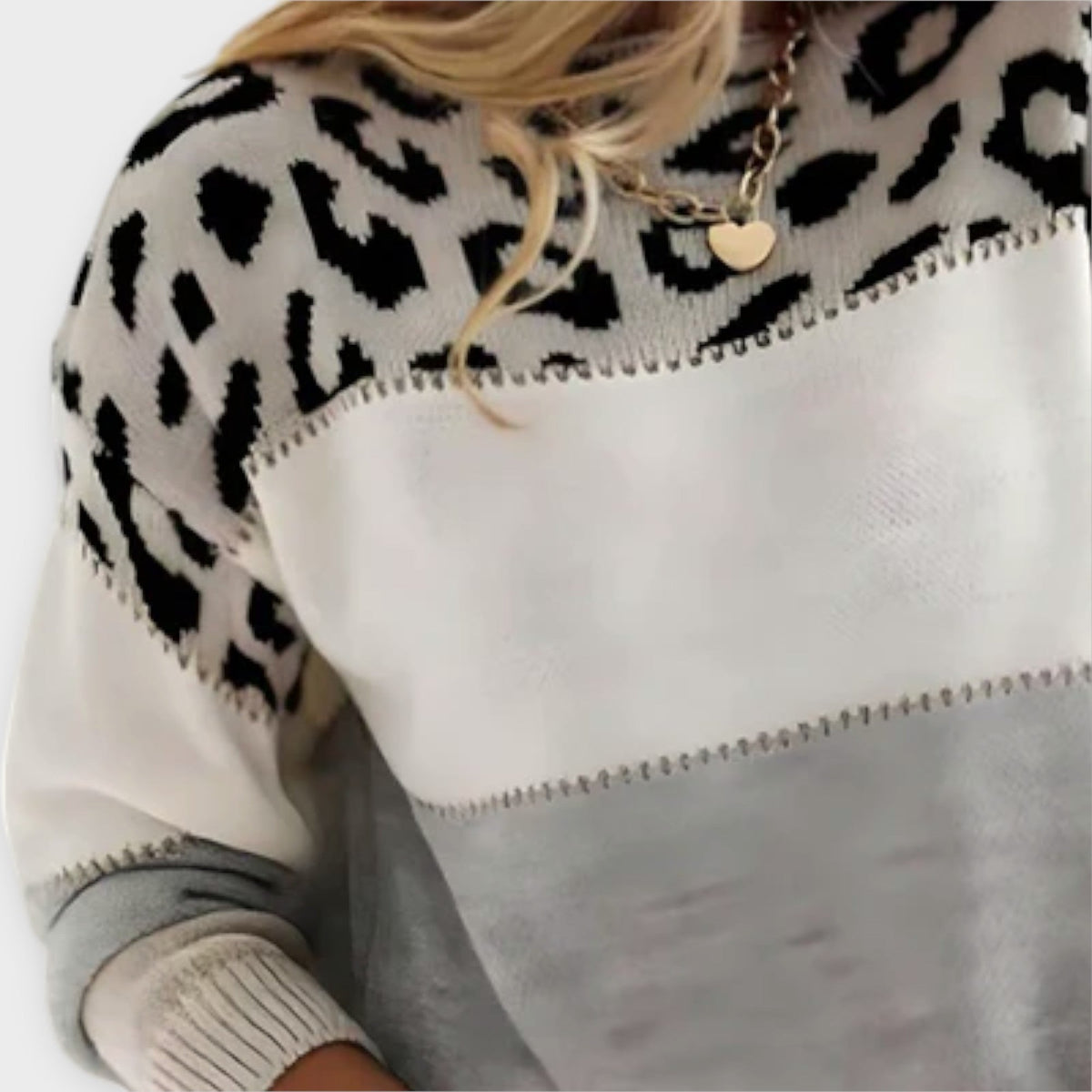 Pull Tricoté Léopard pour Femme Selena