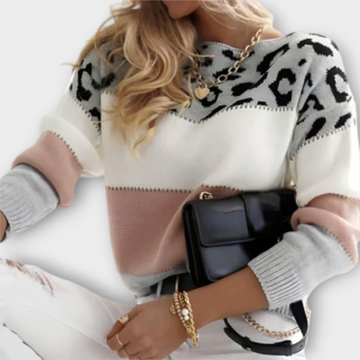 Pull Tricoté Léopard pour Femme Selena