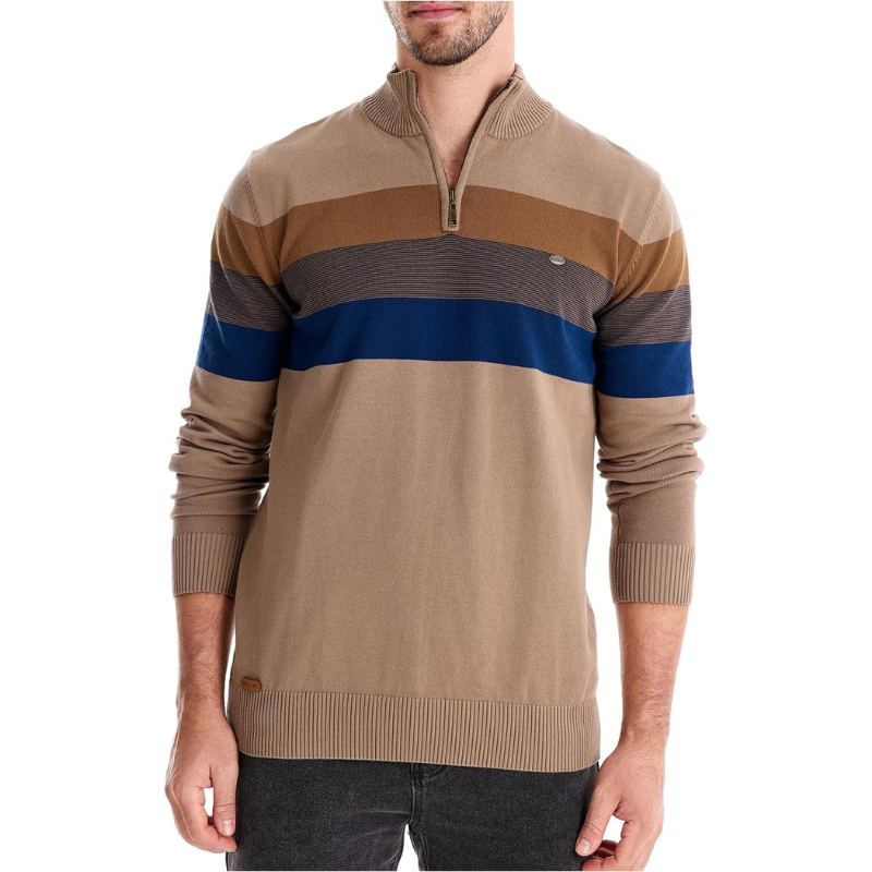 Pull Zippé Homme Raffiné - Valentin