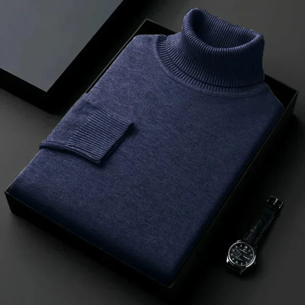 Pull en Cachemire à Col Roulé Homme – Laurent