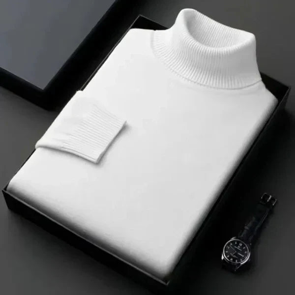 Pull en Cachemire à Col Roulé Homme – Laurent