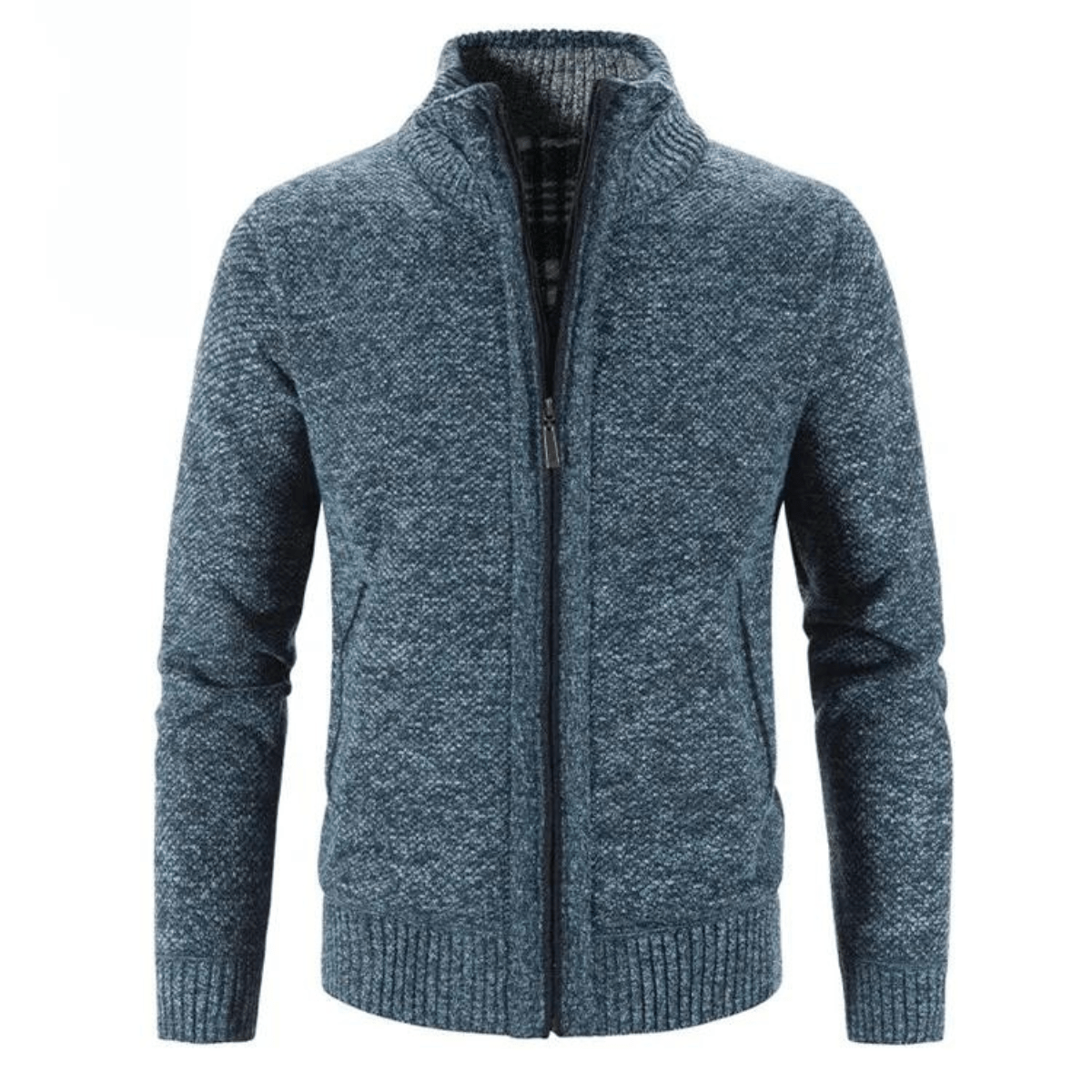 Gilet à Col Haut Zippé Ethan