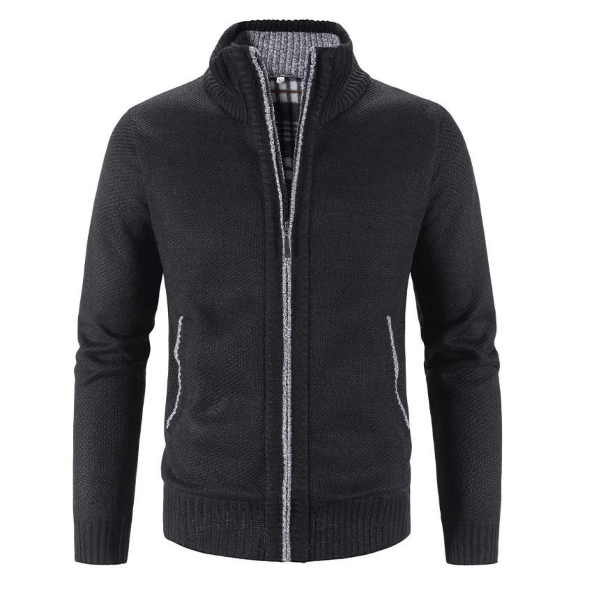 Gilet à Col Haut Zippé Ethan