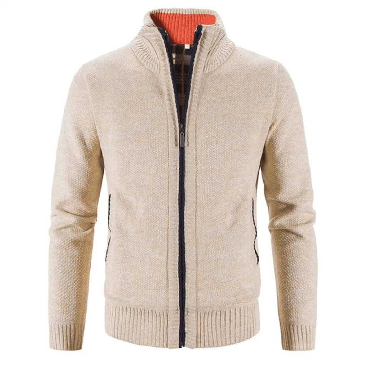 Gilet à Col Haut Zippé Ethan