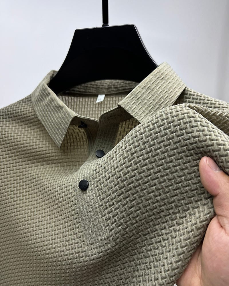 Polo Homme Texturé et Extensible | Achetez 1, Obtenez 1 GRATUIT