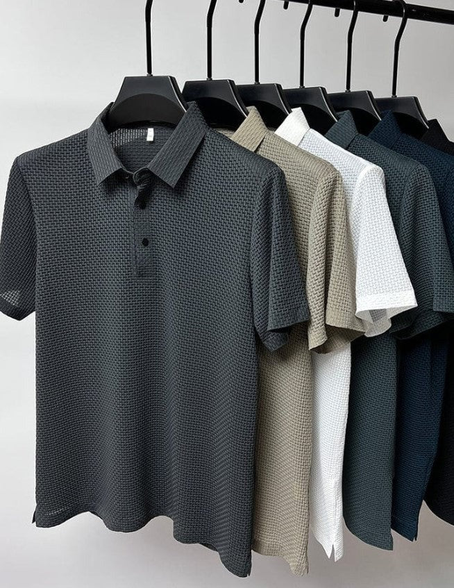 Polo Homme Texturé et Extensible | Achetez 1, Obtenez 1 GRATUIT