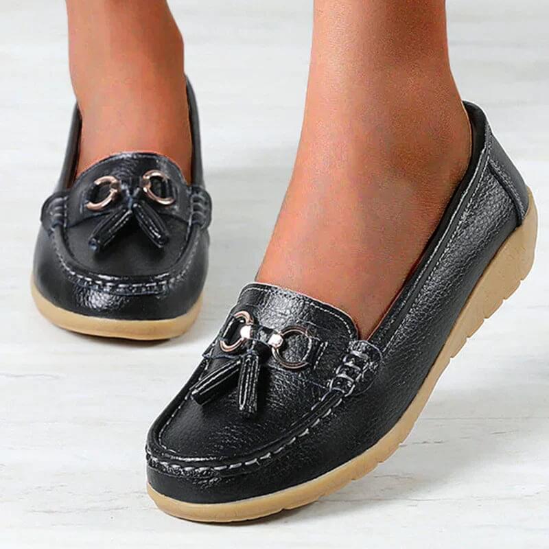 Mocassin Orthopédique en Cuir - Mary