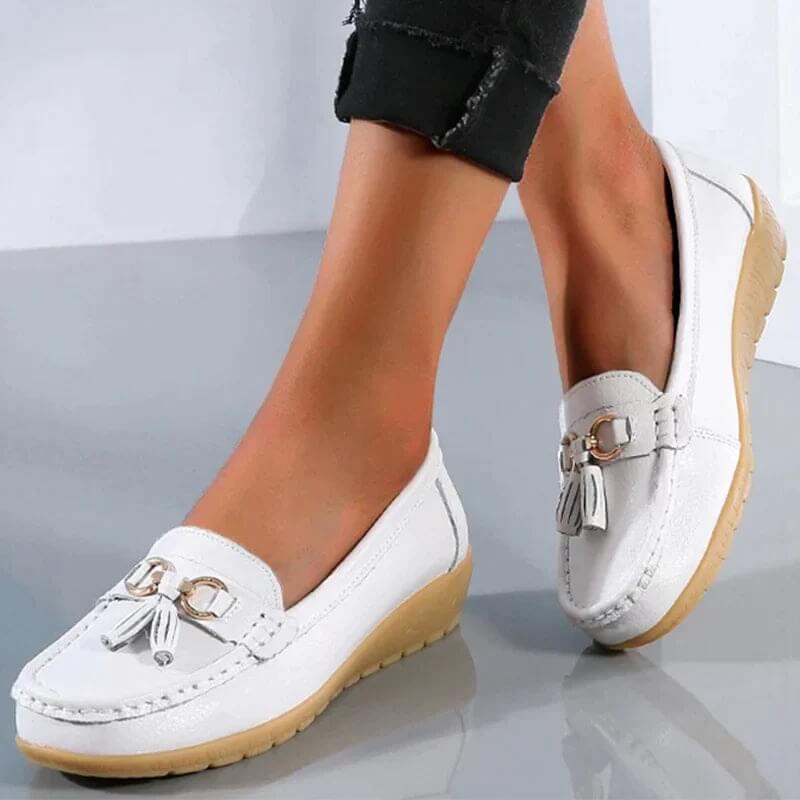 Mocassin Orthopédique en Cuir - Mary