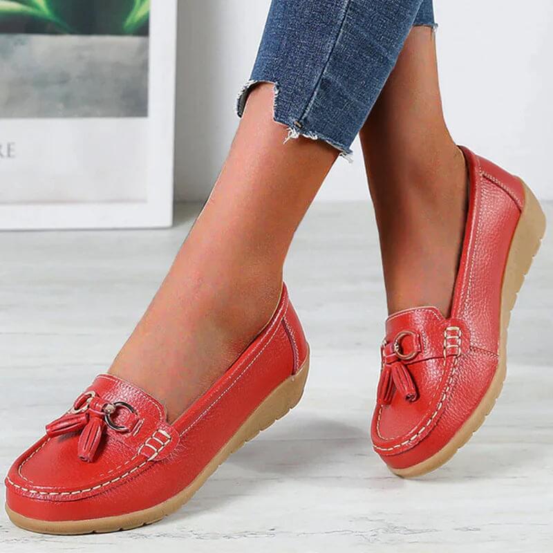Mocassin Orthopédique en Cuir - Mary