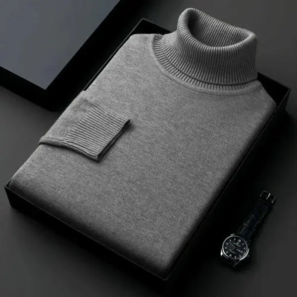 Pull en Cachemire à Col Roulé Homme – Laurent